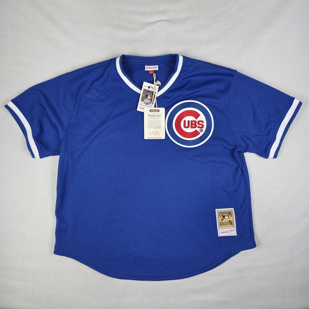 Mitchell & Ness Chicago Cubs Jersey Mens 2XL 1984 Ryan Sandberg  Cooperstown New